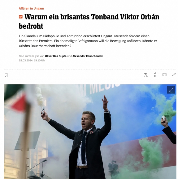 A Magyar Péter-féle hangfelvétel Orbánt fenyegeti 