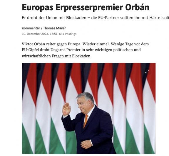 Orbán, Európa zsarolója