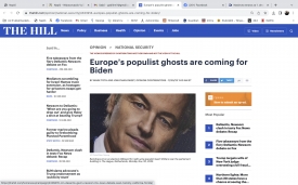 Az európai populisták Bident kísértik 