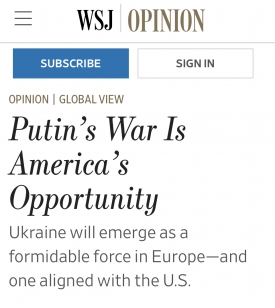 Putyin háborúja egyben Amerika lehetősége is
