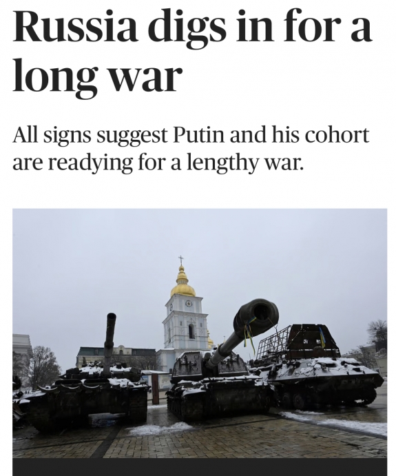 Oroszország elhúzódó háborúra ássa be magát