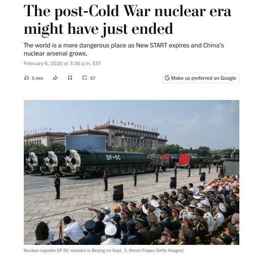 A hidegháború utáni atomkorszak éppen véget ér