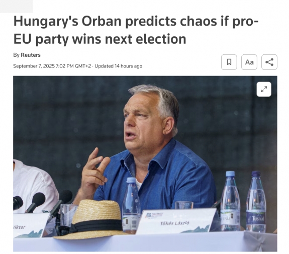 Orbán káoszt jósol, ha az EU-párti párt nyeri a következő választásokat
