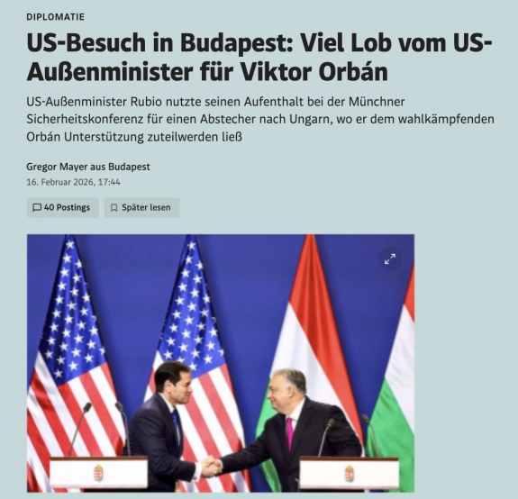Amerikai látogatás Budapesten: Az amerikai külügyminiszter dicsérte Orbán Viktort