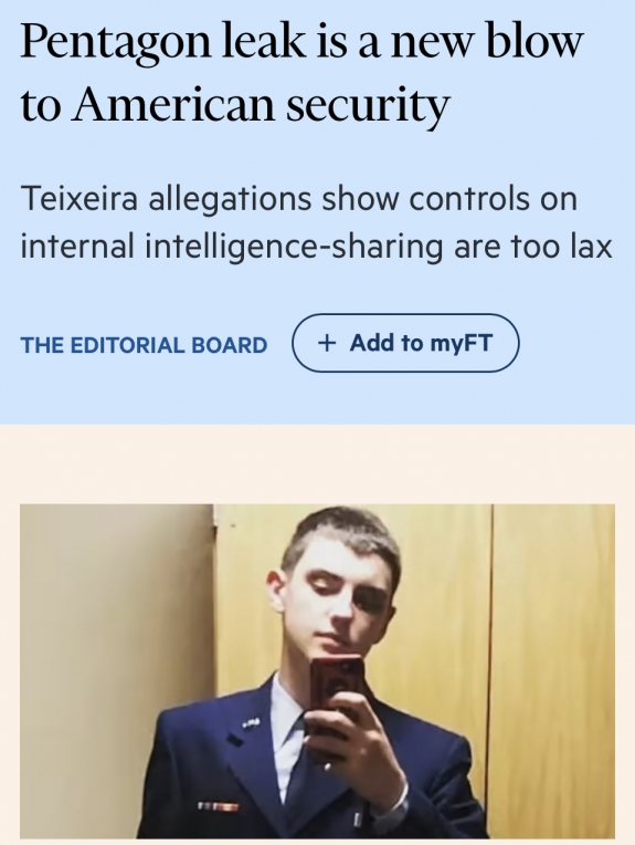 A Pentagonból kiszivárgott iratok újabb csapást jelentenek az amerikai biztonság számára