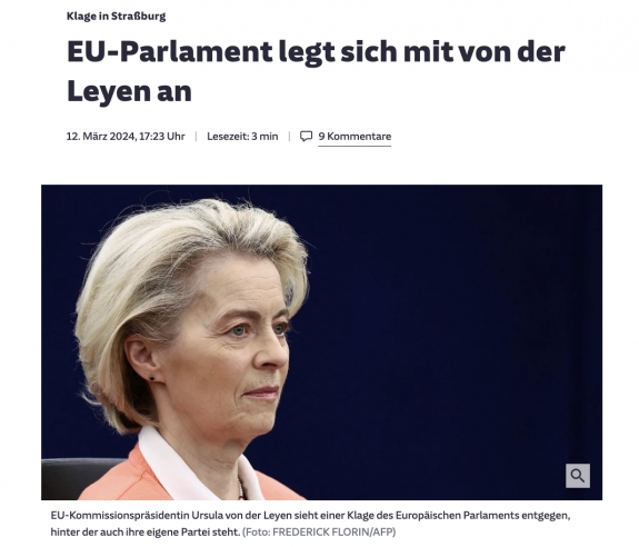 Az Európai Parlament összeakaszkodik von der Leyennel