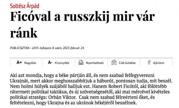 Ficóval a russzkij mir vár ránk