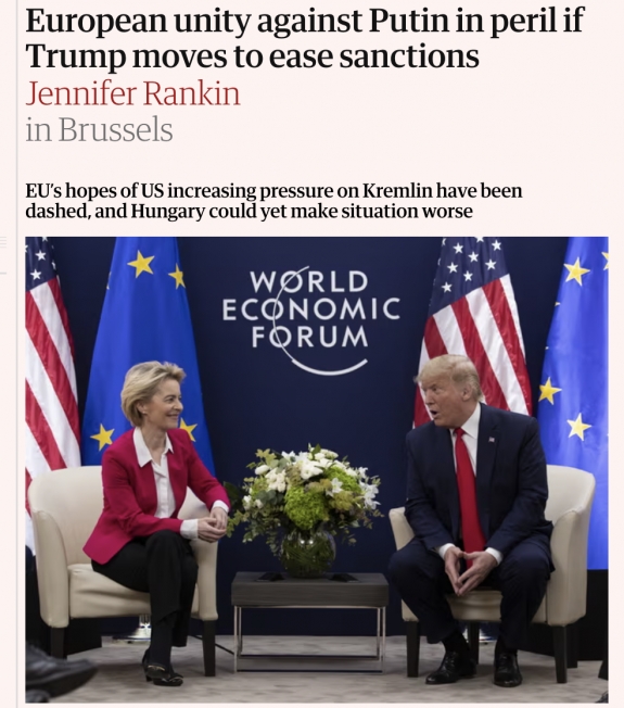 Veszélybe kerül a Putyin-ellenes európai egység, ha Trump enyhít a szankciókon