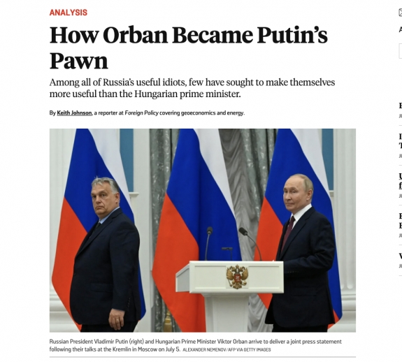 Orbánból mára gyalog lett Putyin sakktábláján 