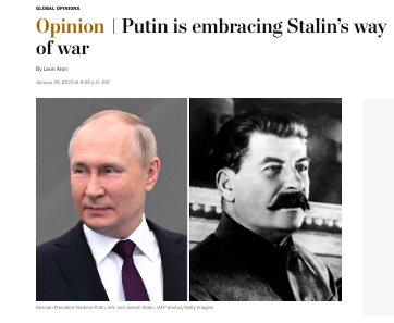 Putyin visszanyúlt ahhoz, ahogyan egykor Sztálin háborúzott