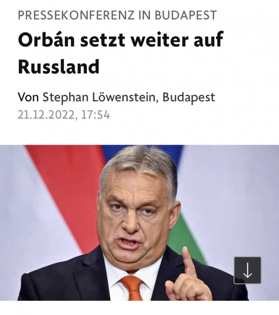 FAZ: Magyarország kitart Oroszország mellett