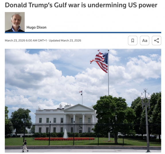 Reuters: Donald Trump öbölháborúja aláássa az Egyesült Államok hatalmát
