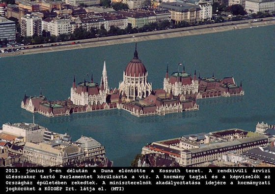 A Duna elöntötte a Kossuth teret