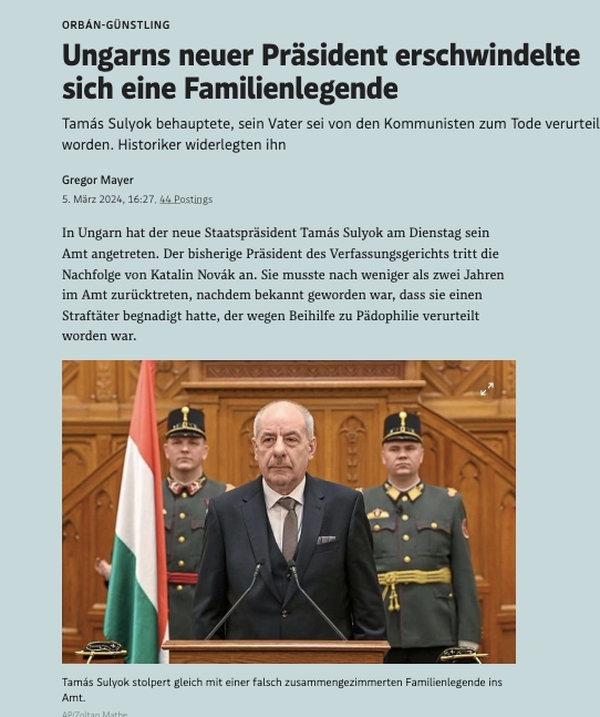 Családi legendát alkotott Magyarország új elnöke