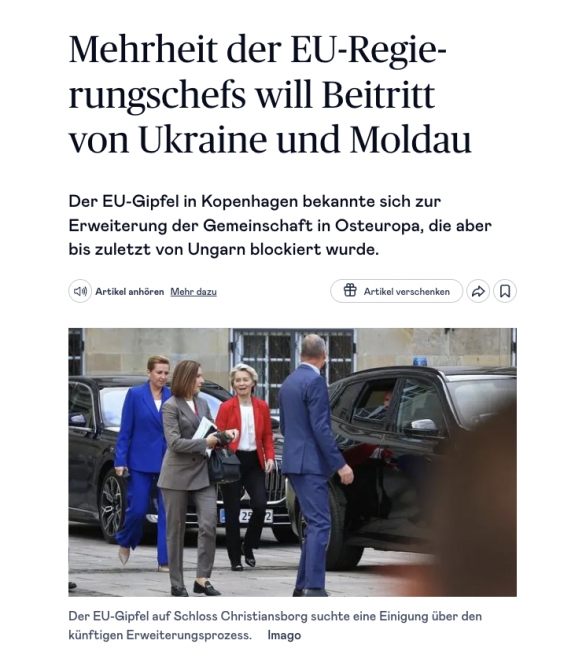 Az EU kormányfőinek többsége Ukrajna és Moldova csatlakozását akarja  