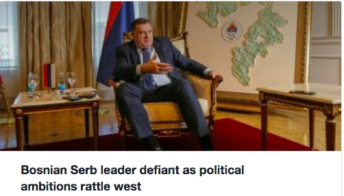 Dodik változatlanul kihívó, miközben szakadár tervei riadóztatják a Nyugatot