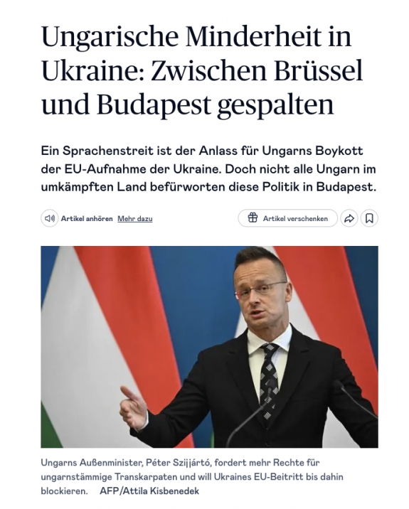 Ukrajnai magyar kisebbség: Megosztottság Brüsszel és Budapest között