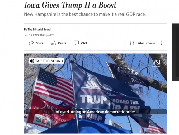 Az iowai siker nagy lendületet ad Trumpnak