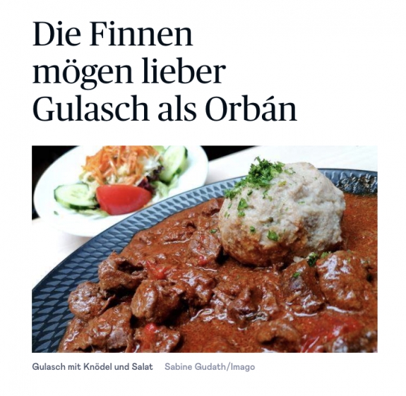  A finnek jobban szeretik a gulyáslevest, mint Orbánt