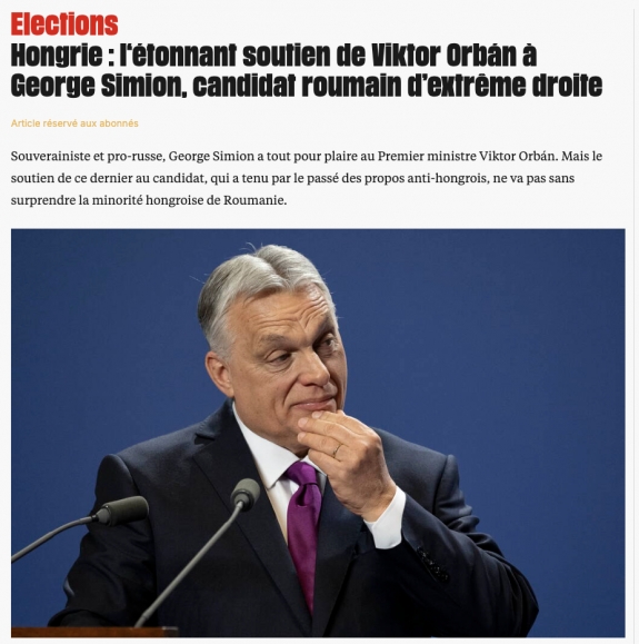 Orbán Viktor meglepő módon besorolt a szélsőséges román elnökjelölt mögé