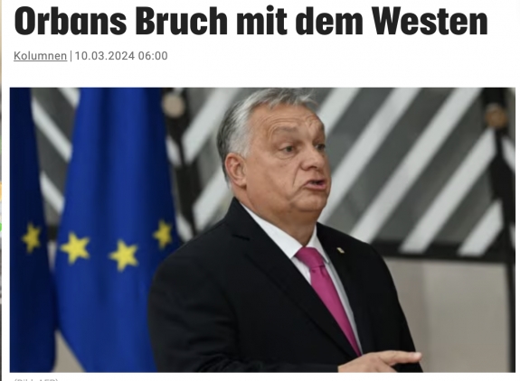 Orbán szakít a Nyugattal