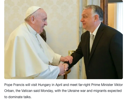 A fideszes média által kreténnek nevezett pápa Orbánnal is találkozik