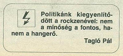 Politika = rockzene