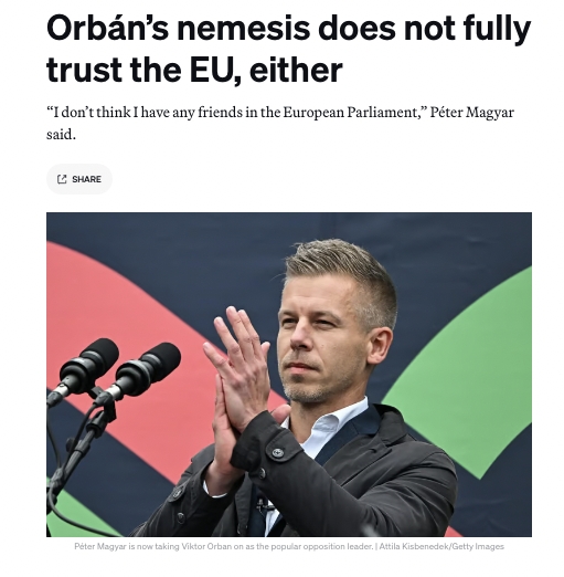 Orbán ellenfele se bízik teljesen unióban