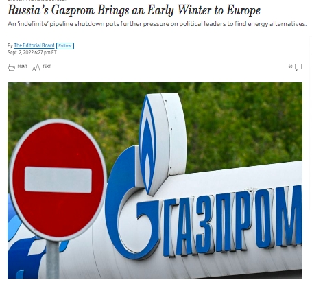 A Gazprom miatt korán beköszönt a tél Európában