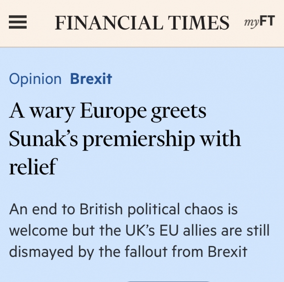 Az aggódó Európa fellélegzett és üdvözli, hogy Rishi Sunak lett az új brit miniszterelnök