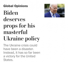 Joe Biden Ukrajna-politikája mesteri és megérdemli a támogatást