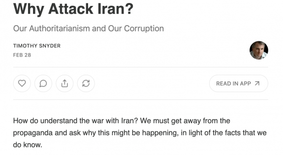 Miért kell megtámadni Iránt?  