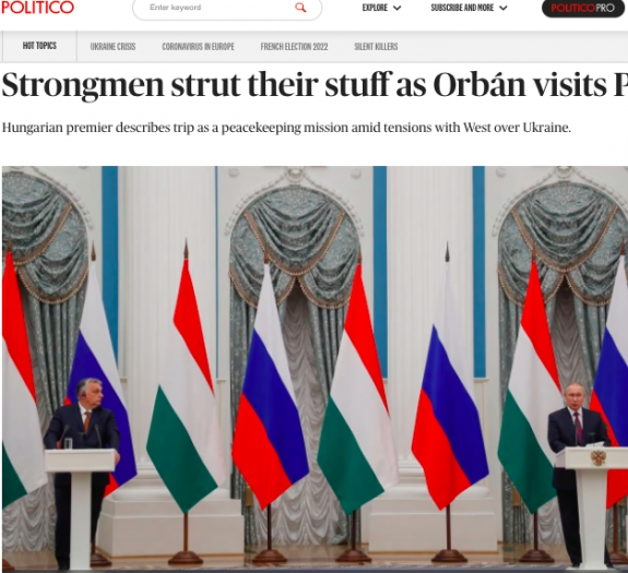 Politico: Erős emberek parádéztak Moszkvában