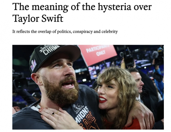 A Taylor Swift körül kialakult politikai hisztéria 