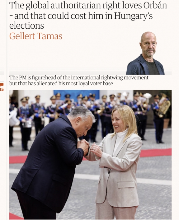 A globális autoriter jobboldal rajong Orbánért – és ez akár az állásába is kerülhet a magyar választásokon