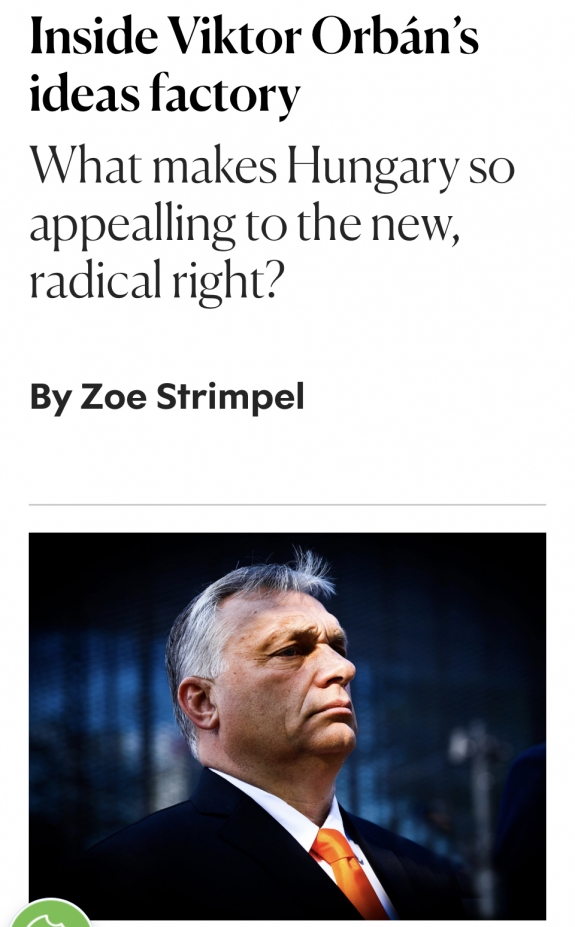 Orbán Viktor eszmegyárában