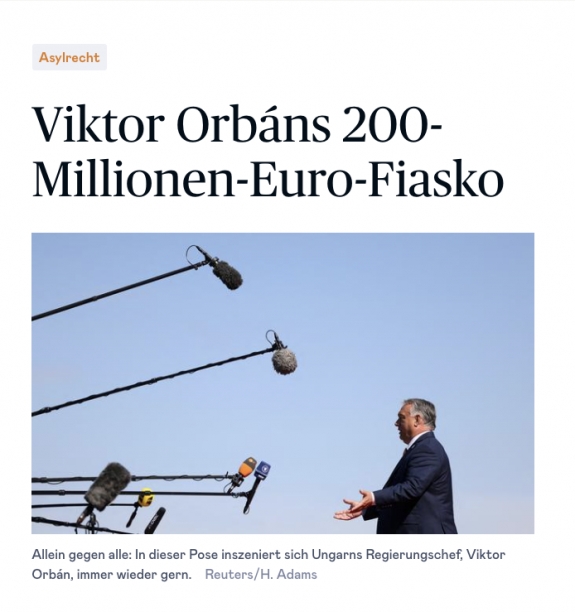 Orbán 200 millió eurós kudarca