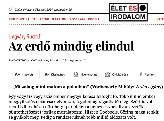 Az erdő mindig elindul