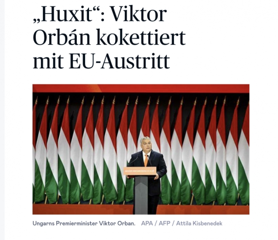 Orbán Viktor az uniós kilépéssel kokettál 
