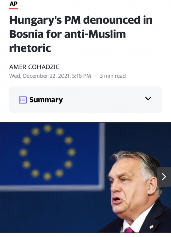 Orbán rasszista és idegengyűlölő nyilatkozata