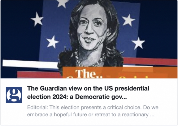 Guardian: Harrist kell megválasztani elnöknek 