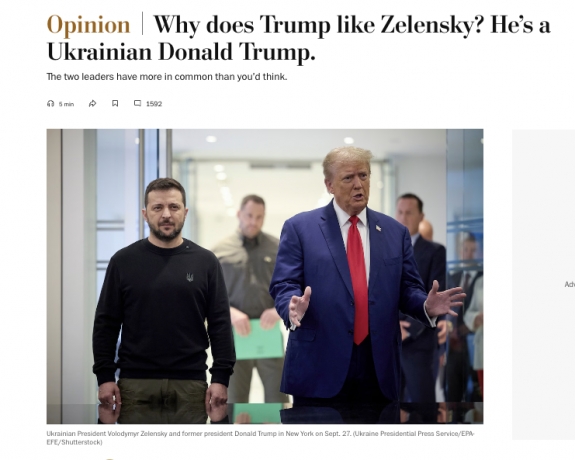 Washington Post: Zelenszkij az ukrán Trump