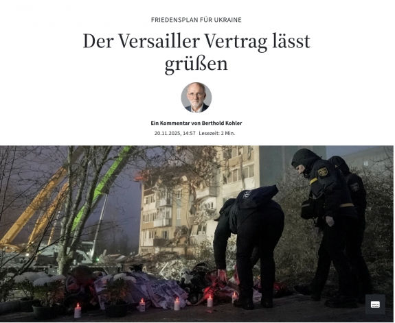 Visszainteget az 1. világháborút lezáró Versailles-i szerződés