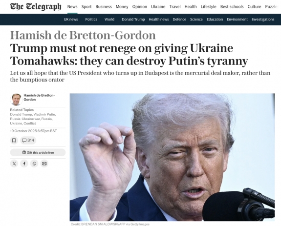 Trumpnak nem szabad visszavonnia a Tomahawkok Ukrajnának történő adományozását: ezek lerombolhatják Putyin zsarnokságát