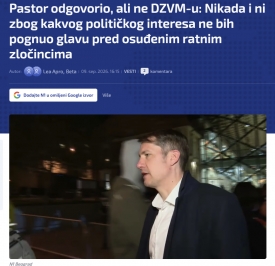 Pásztor válaszolt, de nem a VMDK-nak: „Soha, semmilyen politikai érdekből nem hajtanám meg a fejem elítélt háborús bűnösök előtt”