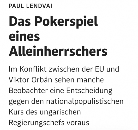 Egy egyeduralkodó pókerjátszmája