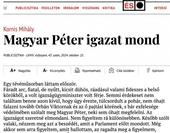 Magyar Péter igazat mond 