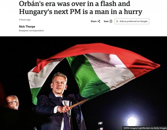 Orbán korszaka egy szempillantás alatt véget ért, és Magyarország következő miniszterelnöke egy sietős ember