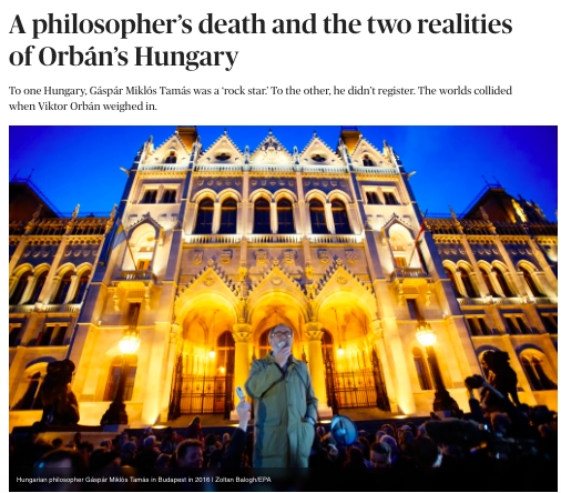 A filozófus halála és Orbán Magyarországának két valósága