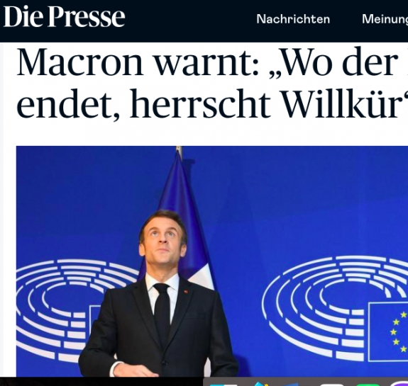 Macron hadat üzent?